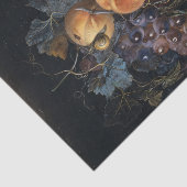 Nog steeds leven met perziken en druiven van Aelst Tissuepapier (Detail)