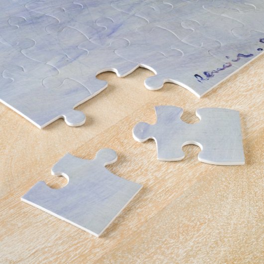 Nog steeds leven met perziken, Renoir Legpuzzel (Zijkant)