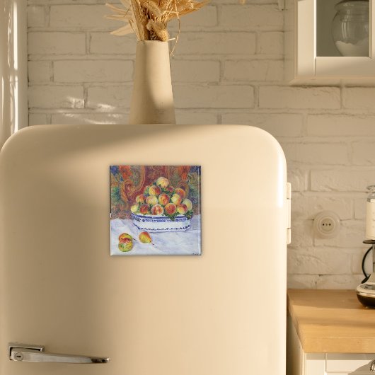 Nog steeds leven met perziken, Renoir Magneet