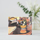 Nog steeds leven met piloot met Deer Design & Bouq Briefkaart (Staand voorkant)