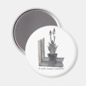 Nog steeds leven met plant realistische schetskott magneet (Voorkant / Achterkant)