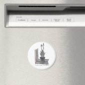 Nog steeds leven met plant realistische schetskott magneet (Insitu (Vaatwasser))