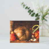 Nog steeds leven met pompoenen briefkaart (Staand voorkant)