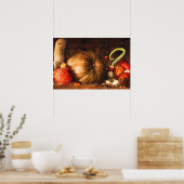 Nog steeds leven met pompoenen en pompoenen afdruk poster (Keuken)