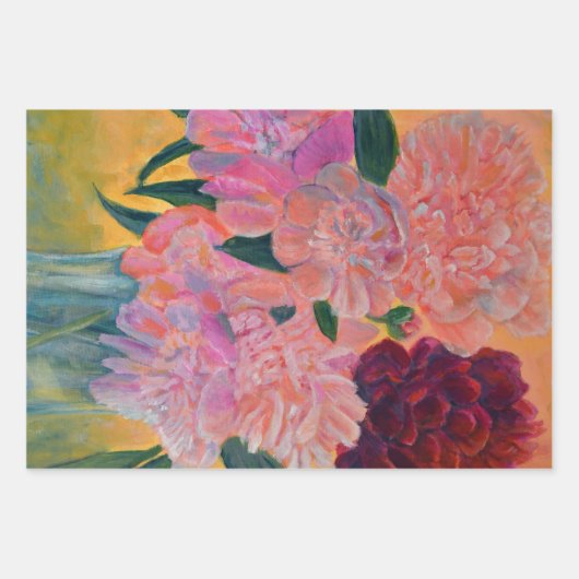 Nog steeds leven met pony's schilderen inpakpapier vel (Voorkant 3)