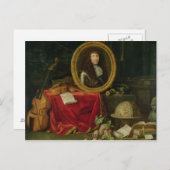 Nog steeds leven met portret van koning Louis Briefkaart (Voorkant / Achterkant)