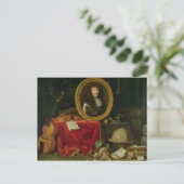 Nog steeds leven met portret van koning Louis Briefkaart (Staand voorkant)