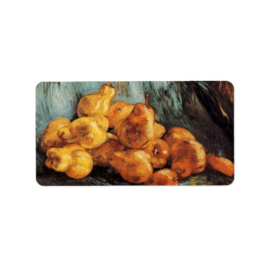 Nog steeds leven met Quince Pears door Vincent van Etiket (Voorkant)