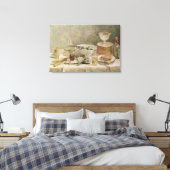 Nog steeds leven met Salad Canvas Afdruk (Insitu (Slaapkamer))