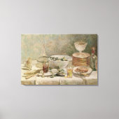 Nog steeds leven met Salad Canvas Afdruk (Voorkant)