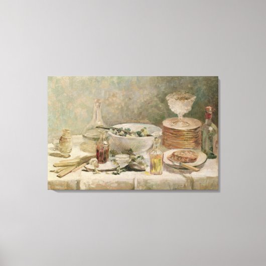 Nog steeds leven met Salad Canvas Afdruk (Voorkant)