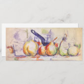 Nog steeds leven met Saucepan door Paul Cezanne (Voorkant / Achterkant)