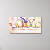 Nog steeds leven met Saucepan door Paul Cezanne Canvas Afdruk (Voorkant)
