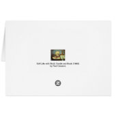 Nog steeds leven met schedel, kaarsje, boek van Pa (Achterkant Horizontaal)