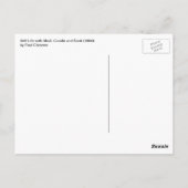 Nog steeds leven met schedel, kaarsje, boek van Pa Briefkaart (Achterkant)