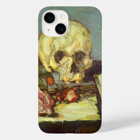 Nog steeds leven met schedel, kaarsje, boek van Pa Case-Mate iPhone Case (Achterkant)