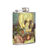 Nog steeds leven met schedel, kaarsje, boek van Pa Heupfles (Rechts)