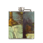 Nog steeds leven met schedel, kaarsje, boek van Pa Heupfles (Achterkant)