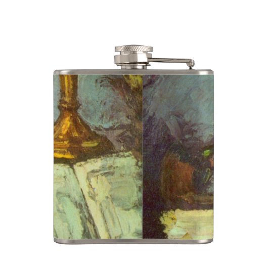 Nog steeds leven met schedel, kaarsje, boek van Pa Heupfles (Achterkant)