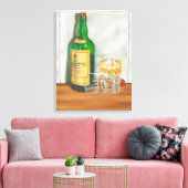 Nog steeds leven met Scotch door Jennifer Goldberg Canvas Afdruk (Insitu (Woonkamer))