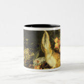 Nog steeds leven met spel en fruit tweekleurige koffiemok (Center)