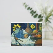 Nog steeds leven met Teapot en Fruit, Paul Gauguin Briefkaart (Staand voorkant)