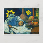 Nog steeds leven met Teapot en Fruit, Paul Gauguin Briefkaart (Voorkant)