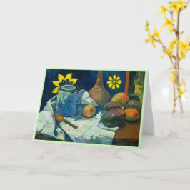 Nog steeds leven met Teapot en Fruit, Paul Gauguin Kaart