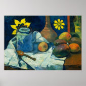 Nog steeds leven met Teapot en Fruit, Paul Gauguin Poster (Voorkant)