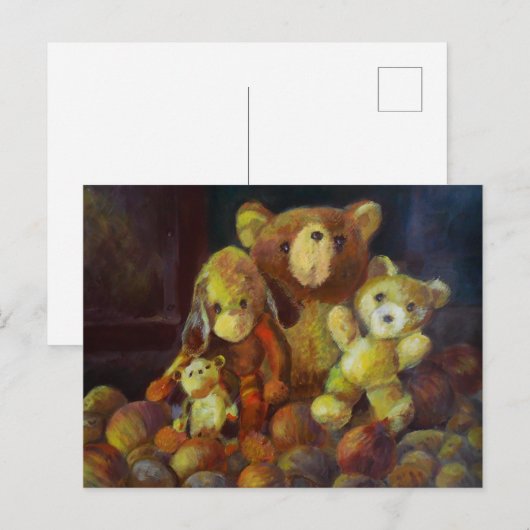 Nog steeds leven met Teddy Bears Briefkaart (Voorkant / Achterkant)