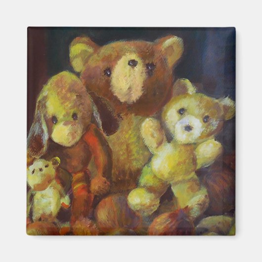 Nog steeds leven met Teddy Bears Magneet (Voorkant)