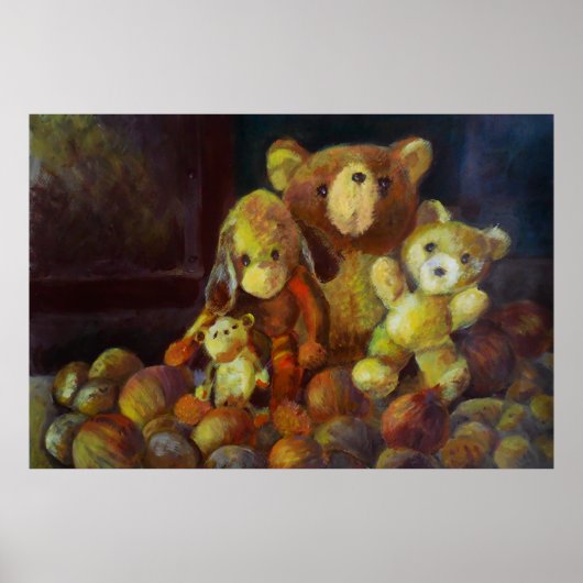 Nog steeds leven met Teddy Bears Poster (Voorkant)