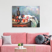 Nog steeds leven met uien door Paul Cezanne Canvas Afdruk (Insitu (Woonkamer))