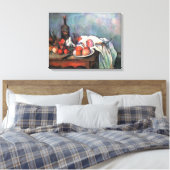 Nog steeds leven met uien door Paul Cezanne Canvas Afdruk (Insitu (Slaapkamer))