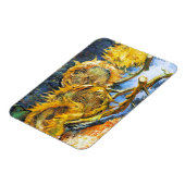 Nog steeds leven met vier zonnebloemen Van Gogh Vi Magneet (Linkerzijde)