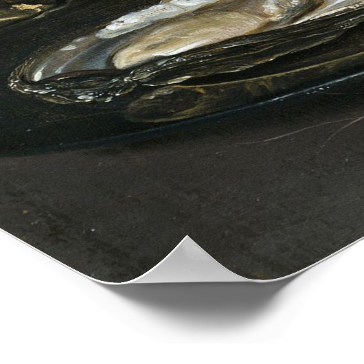 Nog steeds leven met vis en kat poster (Hoek)