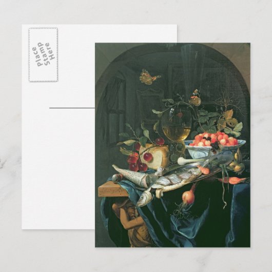 Nog steeds leven met vispest briefkaart (Voorkant / Achterkant)