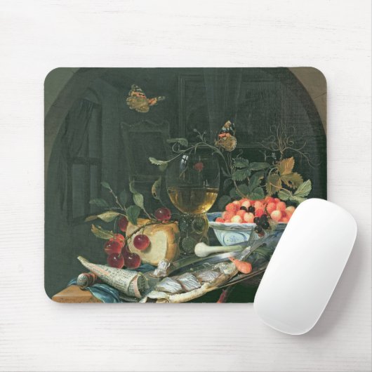 Nog steeds leven met vissen muismat (Met muis)