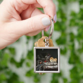 Nog steeds leven met vissen sleutelhanger (Hand)