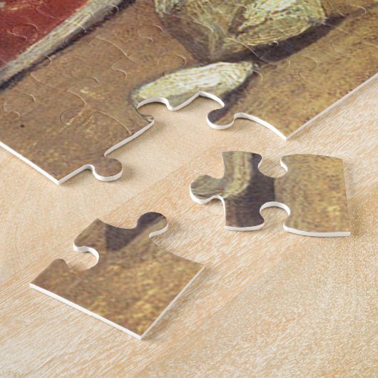 Nog steeds leven met Vleeszwart-wit-kunst Legpuzzel (Zijkant)