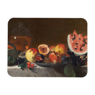 Nog steeds leven met watermeloenen en karafels magneet