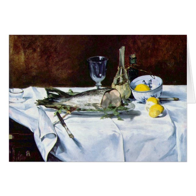 Nog steeds leven met zalm door Edouard Manet (Voorkant Horizontaal)