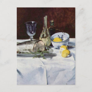 Nog steeds leven met zalm - Edouard Manet Briefkaart