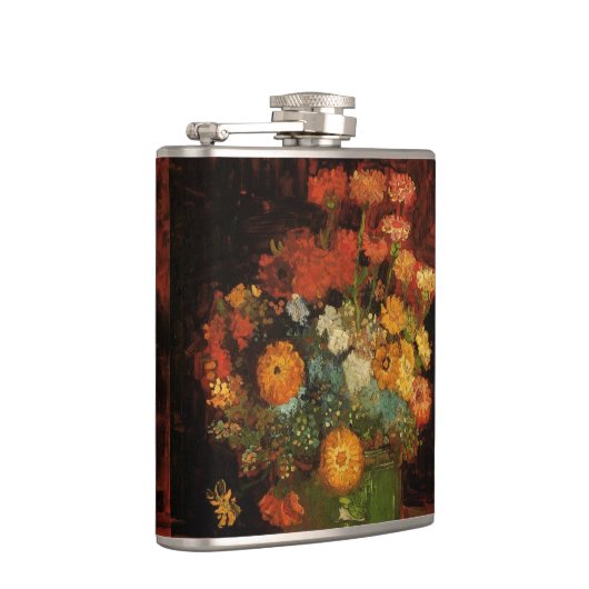 Nog steeds leven met Zinnias door Vincent van Gogh Heupfles (Rechts)