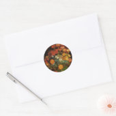 Nog steeds leven met Zinnias door Vincent van Gogh Ronde Sticker (Envelop)