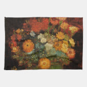 Nog steeds leven met Zinnias door Vincent van Gogh Theedoek (Horizontaal)