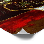 Nog steeds leven met Zinnias Van Gogh Fine Art Poster (Hoek)