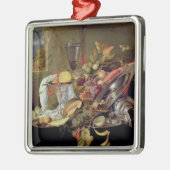 Nog steeds leven metalen ornament (Links)