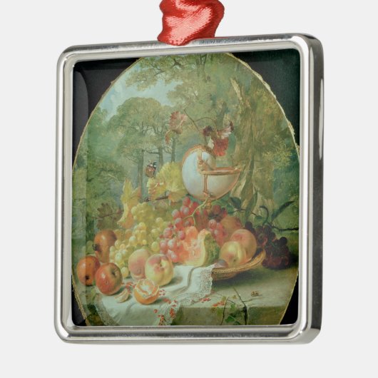 Nog steeds leven metalen ornament (Links)