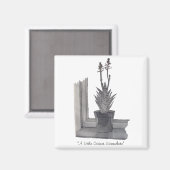 Nog steeds leven na plant realist kunstschets magn magneet (Voorkant / Achterkant)